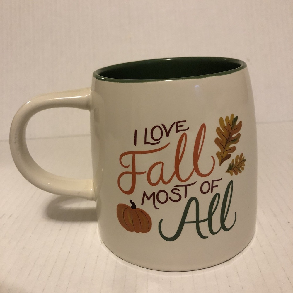 Fall Mug, Oversized (I Love Fall Most Of Al)l Mug 27oz Two Sided Image Mug